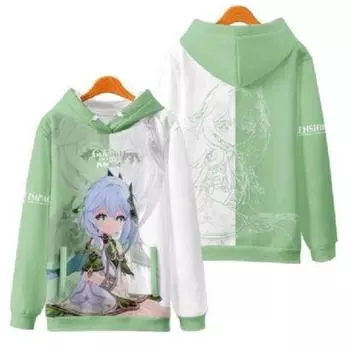 Толстовки с капюшоном Game Genshin Impact Kamiri Ayahua, толстовки с 3D принтом для мальчиков и девочек, детские модные пуловеры с героями мультфильмов, пальто 140