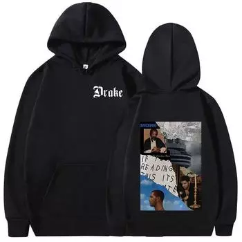 Толстовки с капюшоном и графической надписью Hoodie XS чёрный
