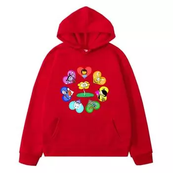 Толстовки с капюшоном на Хэллоуин Kawaii Толстовка y2k sudadera Undertale Game Napstablook Ghost аниме-толстовка с капюшоном для мальчиков Пуловеры детская одежда для девочек 130 чёрный