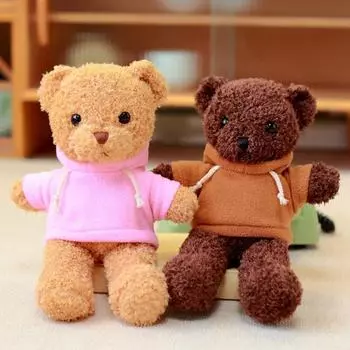 Толстовки с капюшоном Одежда Толстовки Куклы Одеваются Куклы Мягкая игрушка Толстовка Свитер Мягкие игрушки розовый