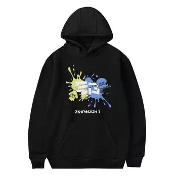 Толстовки с капюшоном Splatoon 3, аниме, граффити, стрельба, игровой принт, унисекс, женская мода, толстовки большого размера, пуловеры унисекс, спортивные костюмы 2XL