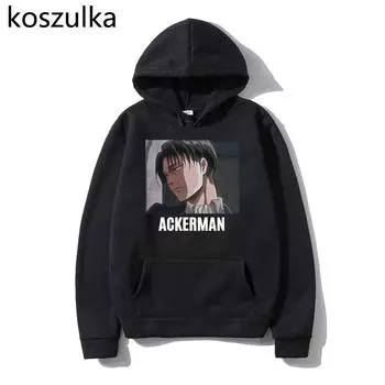 Толстовки с капюшоном в стиле аниме «Атака Титанов», женские толстовки Harajuku Ackerman, уличная одежда, толстовки с графикой, унисекс, весенние теплые топы Sudadera L