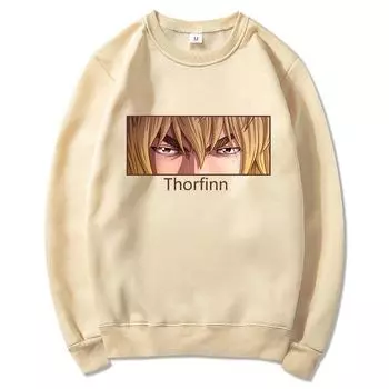 Толстовки с капюшоном в стиле аниме Vinland Saga 2 Manga Thorfinn Eyes, зимняя толстовка унисекс с круглым вырезом, весна/осень, толстовка унисекс с графикой Sudaderas L