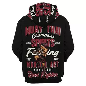 Толстовки с принтом Combat Muay Thai 3D для мужчин, модные спортивные графические толстовки, повседневная уличная одежда, пуловеры, зимние спортивные костюмы, топы S