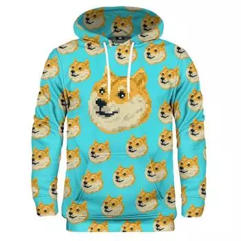 Толстовки с принтом Pop 3D Doge Graphic для мужчин, одежда, милый мем Shiba Inu Kabosu Hoodie, забавная детская толстовка, повседневный свитер с капюшоном, топы S
