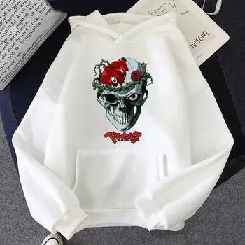 Толстовки унисекс, толстовки с капюшоном Guts and Griffith, популярные толстовки с капюшоном в стиле аниме Berserk для мужчин и женщин, пуловеры с рисунком Berserk Sudaderas Hombre S чёрный