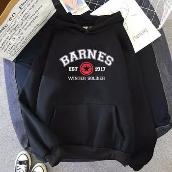 Толстовки женские Aesthetic Barnes 1917 Толстовка Kawaii Одежда с длинным рукавом sudaderas para mujer Японская мода Hoddies для подростков L