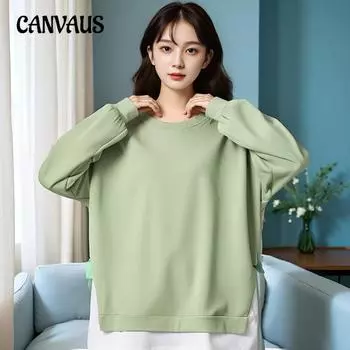 Толстовки женские больших размеров с флисом и плотным дизайном Sense of Niche 2XL зелёный