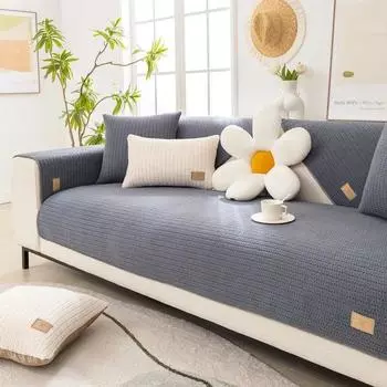 Толстые чехлы на диван, мягкие плюшевые Нескользящие диванные подушки, чехол для дивана для гостиной, спинка, подлокотник, полотенце, наволочка, четыре сезона 70x70cm 1pcs