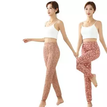 Толстые и легкие хлопковые брюки с высокой талией для женщин, зимние брюки XXXL синий