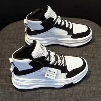 Толстые кожаные белые туфли-кеды 35 белый