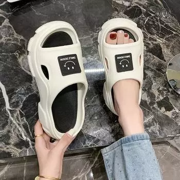 Толстые подошвы Новые нескользящие уличные женские летние тапочки 36-37