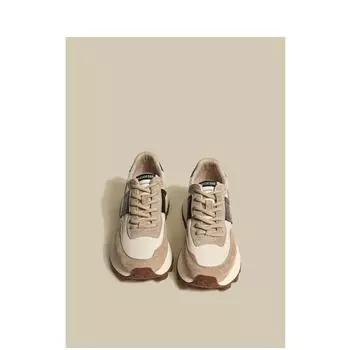 Толстые подошвы Pops Shoes Женские осенние туфли Waffle Gump Ins Tide Hundred Повседневные спортивные женские туфли 35 фиолетовый