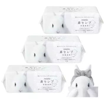 Толстые простыни для умывания лица Hana Celebrity Face Wash Facial, 240 простыней x 3 (120 комплектов)