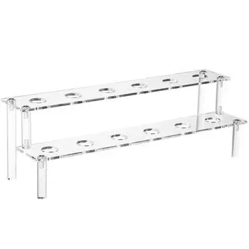 Толстые прозрачные конусы держатель дисплея 12 отверстий полка для хранения закусок акриловая подставка для мороженого салаты