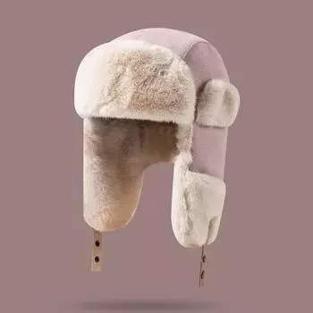 Толстые стеганые шапки-бомберы, мужская зимняя теплая шапка, теплая шапка для верховой езды, лыжная кепка с напуском, женские шапки Skullies