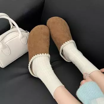 Толстые тапочки Boken bag head, женская верхняя одежда lazy one pedal 2025 весна новая юбка Muller классные тапочки 35 коричневый