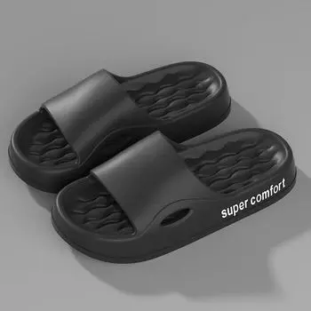 Толстые тапочки на платформе для женщин, домашние, мягкие, сандалии с подушкой, женские, летние, пляжные, нескользящие, шлепанцы, тапочки для ванной 36-37