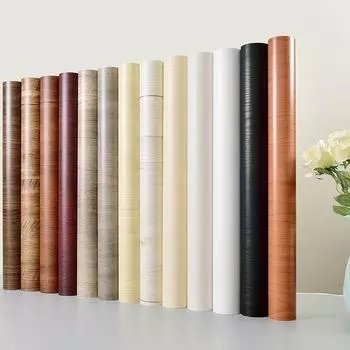 Толстые водонепроницаемые самоклеящиеся обои из ПВХ с имитацией древесного зерна для трансформации шкафа и мебели 40cm width 1 meter