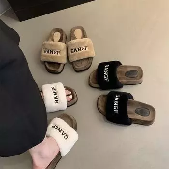 Толстые волосатые женские толстовки 2024 года, новые ретро-буквы, модный темперамент, верхняя одежда, одно слово, толстовка, высококачественная, удобная, модная толстовка 35 чёрный