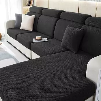 Толстый чехол для диванной подушки, встроенные чехлы для дивана для гостиной, моющийся эластичный жаккардовый чехол для сиденья, защита для мебели, секционная Normal Size (S)-1pc