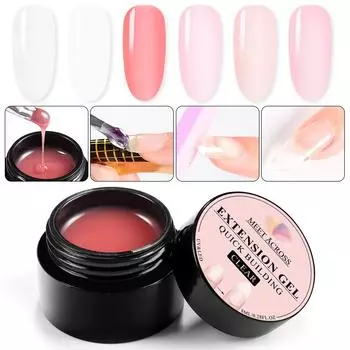 Толстый гель для ногтей, 8 мл, наращивание ногтей, УФ-светодиодный гель для ногтей, замачиваемый гель
