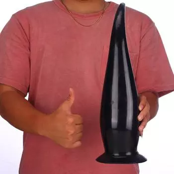 Толстый хвост Анальная пробка Анальный расширитель Фистинг Женский мастурбатор Секс-игрушки Реалистичный пенис Большой черный член БДСМ 35CM