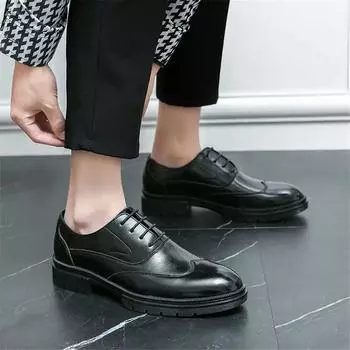 Толстый каблук увеличивает вид роскошных мужских кроссовок, коричневых кроссовок для платья, спортивных кроссовок Tene Trnis 38