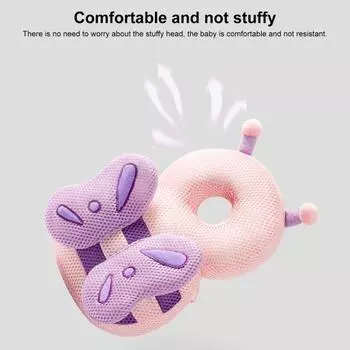 Толстый мягкий мягкий регулируемый ремень для малышей, рюкзак с защитой головы для малышей, детский рюкзак Buttefly