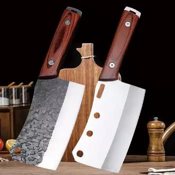 Толстый острый разделочный нож из нержавеющей стали кухонный нож для обвалки мяса ручной работы мясницкий нож поварские ножи для нарезки