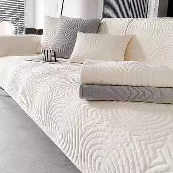 Толстый плюшевый коврик для дивана, нескользящий, теплый, зимний, чехлы для дивана для гостиной, современные, простые, универсальные чехлы для дивана, для дома A 70x70