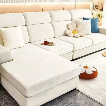 Толстый полиэстеровый чехол для дивана, эластичный жаккардовый чехол на 1/2/3/4 места, L-образный угловой диван, чехлы, противоскользящие Backrest Cover S