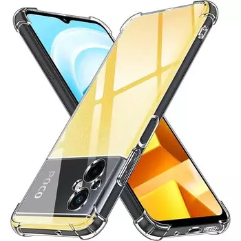 Толстый противоударный силиконовый прозрачный чехол для телефона для Xiaomi Poco M5 4G M4 5G M4 Pro 4G X5 X5 Pro X4 Pro 5G Защитный чехол задняя крышка Poco M4 5G прозрачный