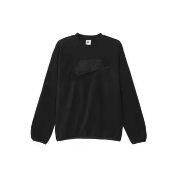 Толстый пуловер Nike на флисовой подкладке с вышитым логотипом, мужские топы, черный DQ4889-010 L