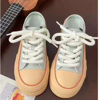 Толстый ремешок, тонкий ремешок с небольшим усилением, две толстые подошвы, женская модель 2025 года, весна-лето, новая большая головка, корейская версия, полуперетаскивание 35 зелёный