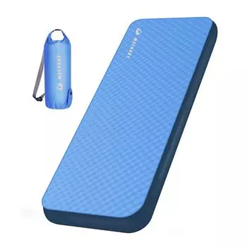 Толстый самонадувающийся спальный коврик с твердой пеной для кемпинга, матрас с насосом, портативная сворачивающаяся кровать, надувной коврик для отдыха на открытом воздухе