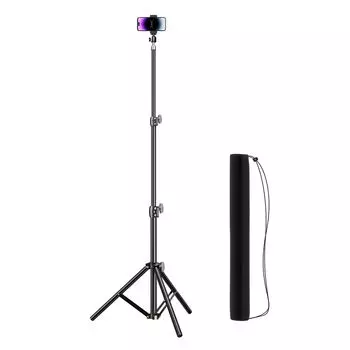 Толстый штатив для смартфона, штатив 210 см, металлический шарик из легированной стали, напольная стойка, высокая длинная подставка для смартфона, мобильный штатив для камеры, свободно выдвигаемая, вращающаяся
