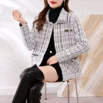 Толстый свободный вязаный кардиган для женщин осенью-зимой, свободный крой, тонкая короткая верхняя одежда L белый