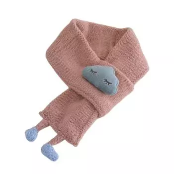 Толстый теплый детский шарф, вязаные шарфы для защиты шеи, милый детский шарф, осень-зима