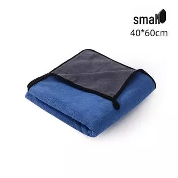 Толстый Впитывающий Быстросохнущий Халат и Полотенце для Собак и Кошек Blue Towel