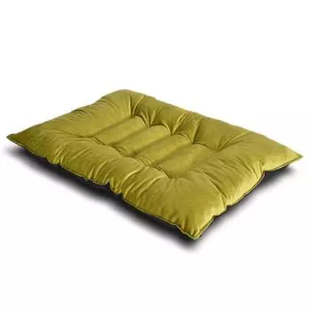 Толстый ватный диск в сочетании с кроваткой из проволочной сетки, подушечкой для домашних животных, собачьей будкой, подушечкой для собаки, осенними и зимними товарами для домашних животных, с веревкой, мягкой подушечкой S серый/зелёный