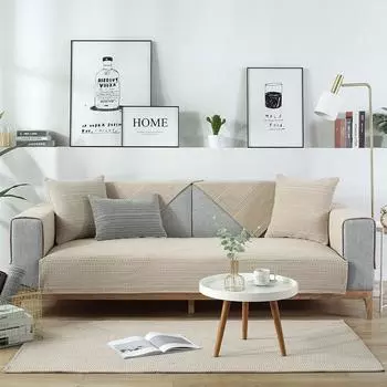 Толстый высококачественный хлопок и лен, старая грубая ткань, диванная подушка, льняная тканая нескользящая кожаная подушка для дивана, чехол на сиденье 70*70