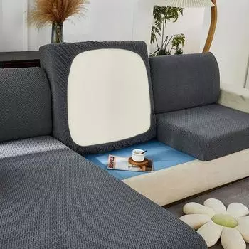 Толстый жаккардовый чехол для подушки на сиденье дивана, защитный чехол для мебели, эластичные чехлы для диванов, противопыльный съемный чехол для домашних животных, детей KB (40-70cm)