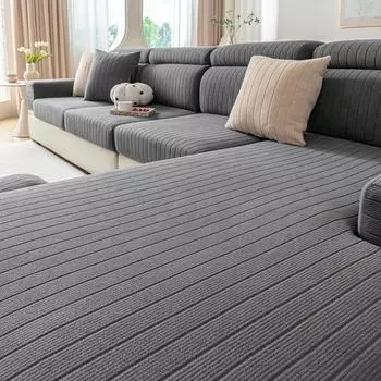 Толстый жаккардовый чехол для подушки сиденья для гостиной, защита для мебели L-образной формы, чехол для углового дивана, съемные чехлы для сиденья Backrest Cover S белый