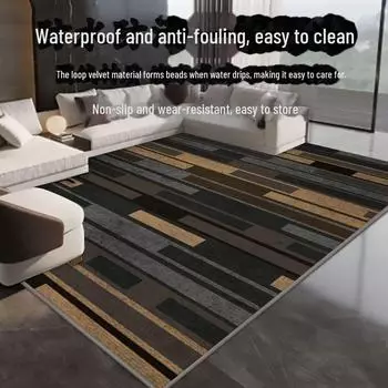 Толстый зимний ковер для гостиной и спальни - роскошный большой ковер с журнальным столиком и местом для размещения у кровати 80x120 cm