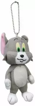 Tom and Jerry Keychain Mascot Tom Plush Toy Height 15cm 540556 Approx.