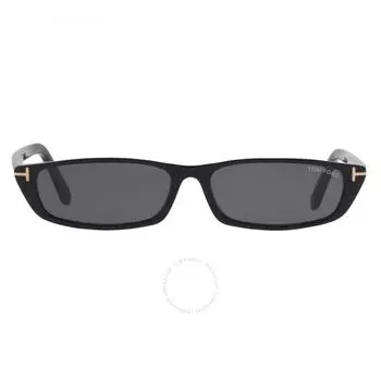 Tom Ford Alejandro Дымчатые прямоугольные солнцезащитные очки унисекс FT1058 01A 59