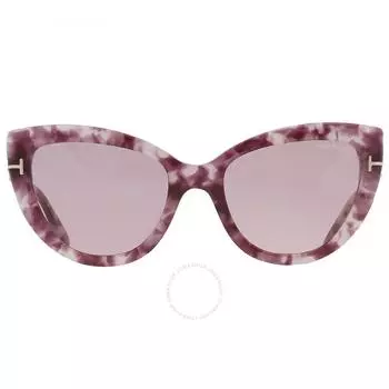Tom Ford Anya Violet Cat Eye Ladies Sunglasses FT0762 56Y 55