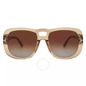 Tom Ford Billie Brown Gradient Pilot Ladies Sunglasses FT1012 45F 56