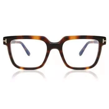 Tom Ford Ft5889 B Блокировка синего света 053 Мужские очки Blonde Tortoise/53